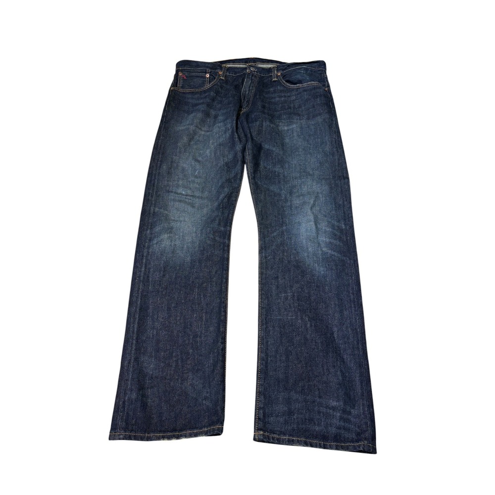 Polo Ralph Lauren Authentic Dungarees Mens 36x32 Dark Wash Denim Jeans R98SD82